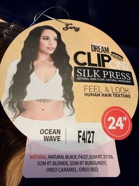 Zury Dream Clip-On Silk Press 24" Ocean Wave (F4/27)